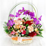 Mix Flowers Basket